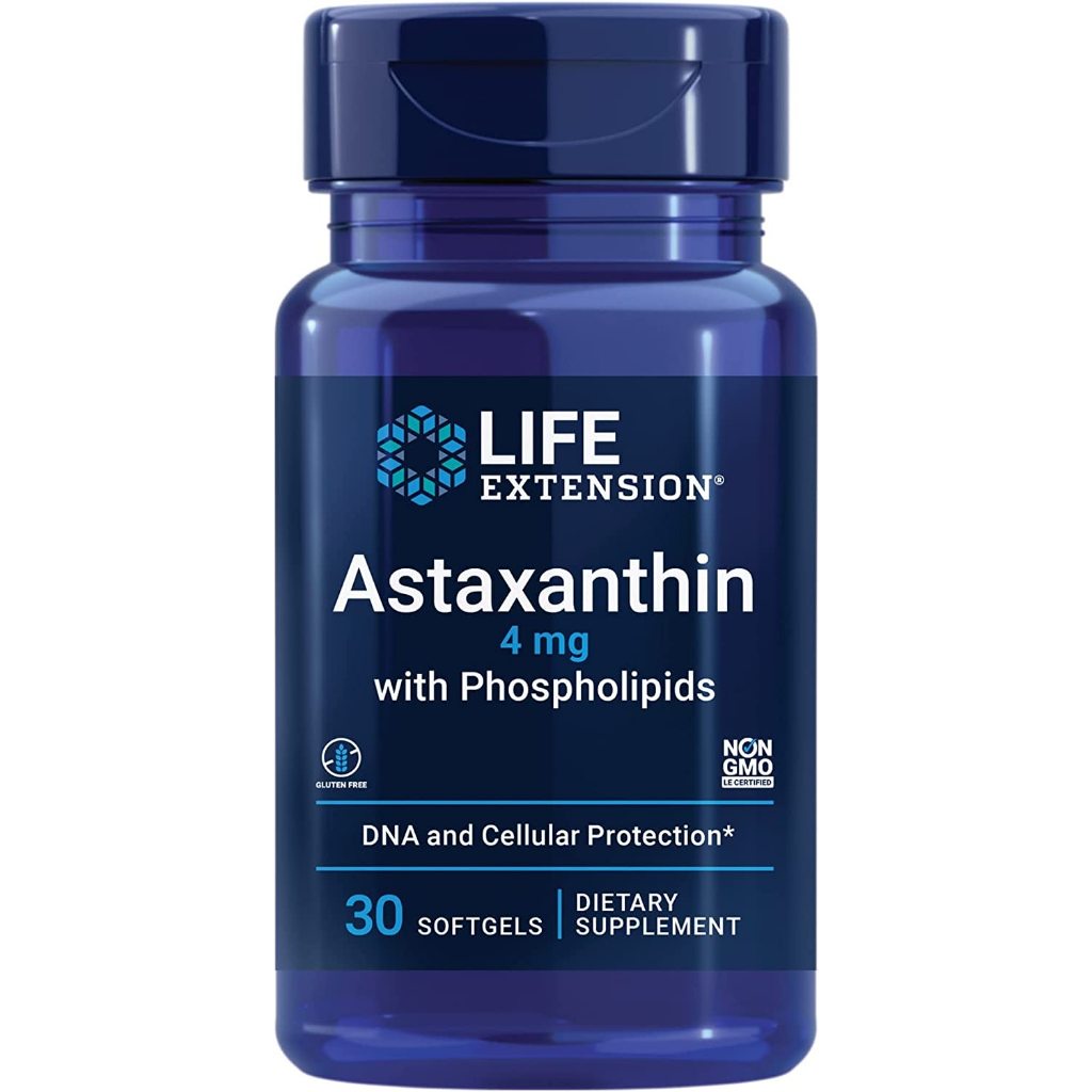 แอสต้าแซนทีน Astaxanthin Life Extension 4 mg