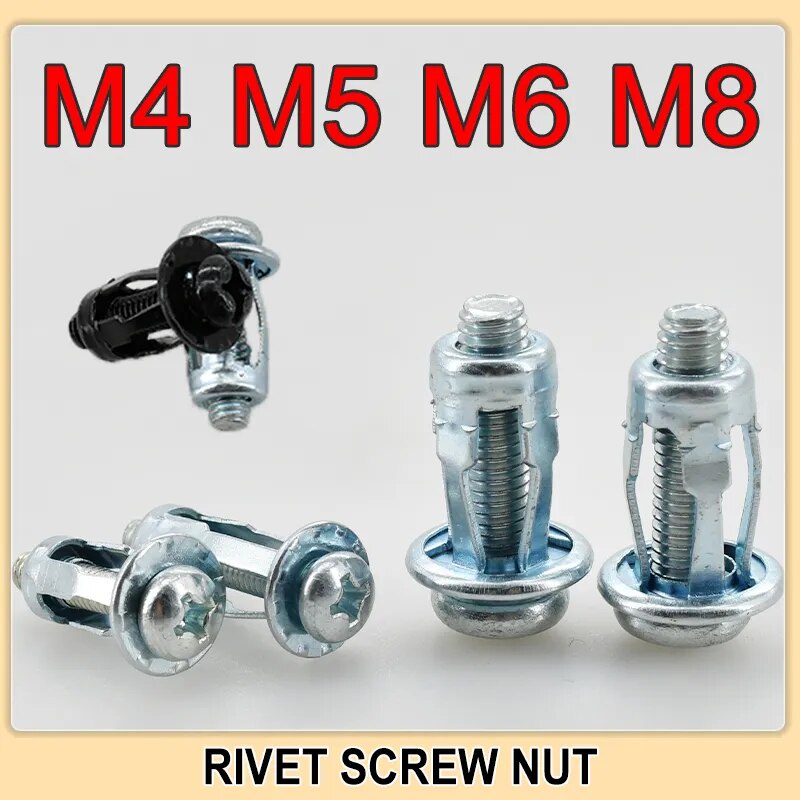 M4 M5 M6 M8 Expansion Clamp Petal Rivet Lock Jack Nut Bolt Hollow Wall ...