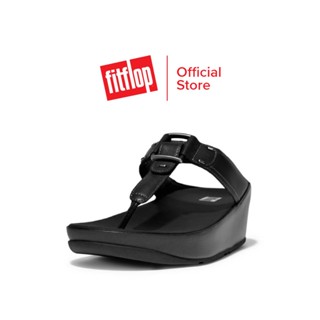 FITFLOP FLITTA STUD-BUCKLE รองเท้าแตะผู้หญิง รุ่น FQ8-090 สี BLACK