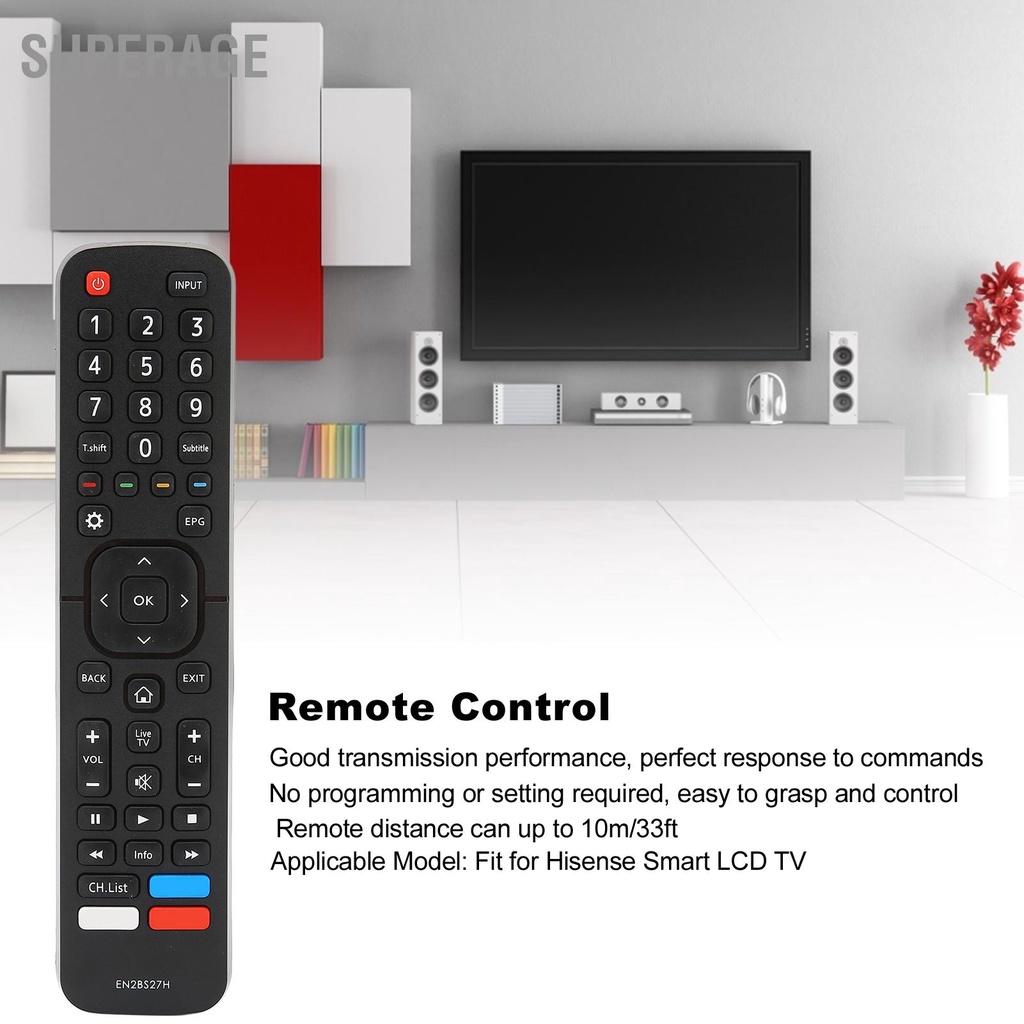 Superage EN2BS27H รีโมทคอนโทรล การเปลี่ยนแหล่งจ่ายไฟสำหรับทีวี Hisense ...
