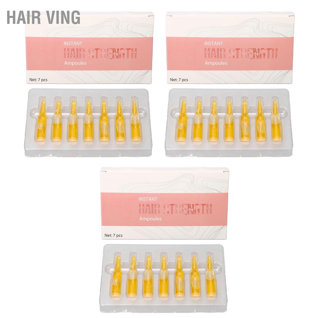 HaiR Ving 21 ชิ้น Hair Growth Ampoule Strengthening ส่งเสริม Regrowth