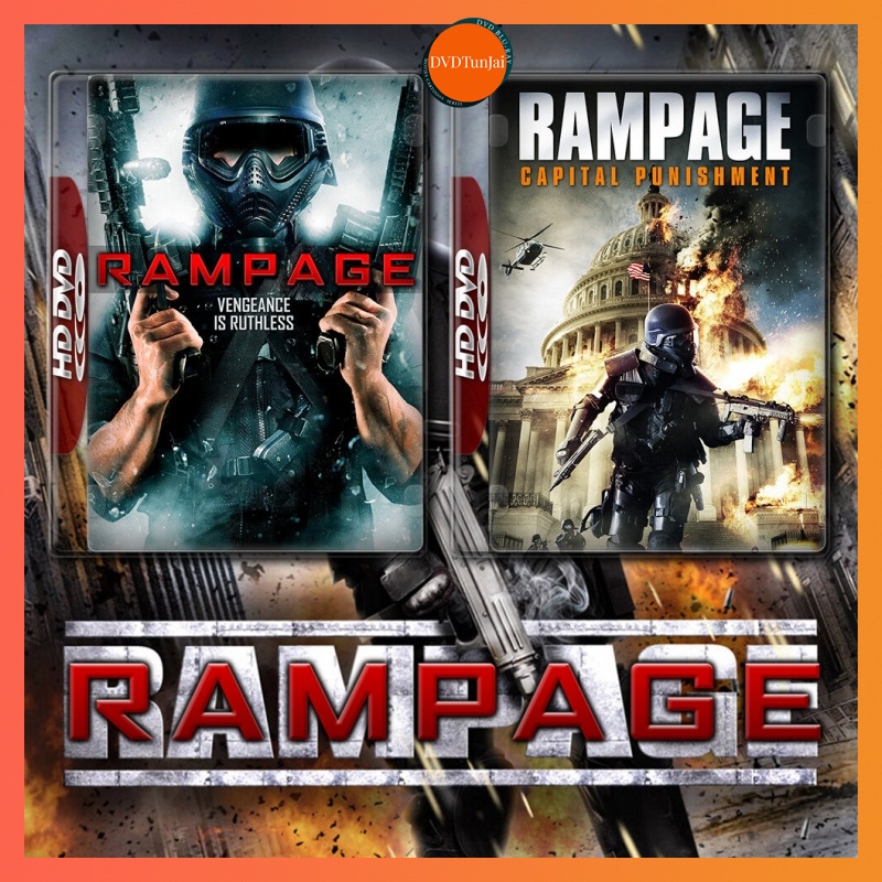 หนังแผ่น DVD Rampage คนโหดล้างโคตรโลก ภาค 1-2 DVD หนัง มาสเตอร์ เสียง ...