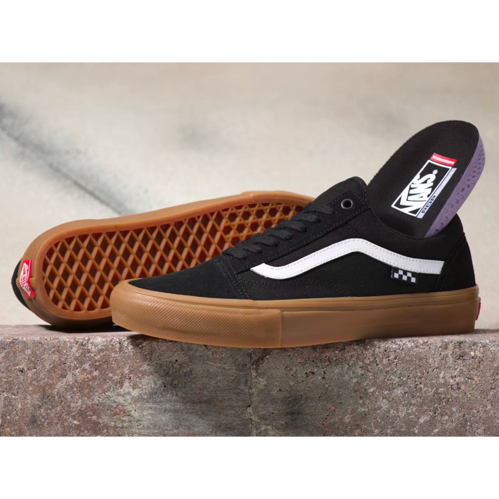 VANS Old SKool PRO Skate Shoes (BLACK/WHITE/ GUM) Shopee Thailand