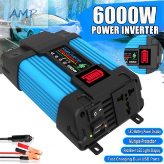 ⚡NEW 9⚡6000W Car Power Inverter DC12V To AC110/220V Pure Sine Wave 2USB LCD Display