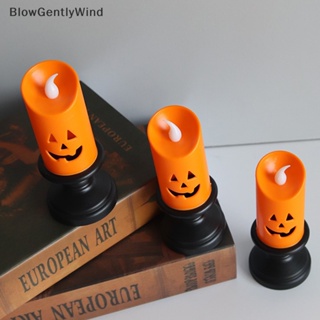 Blowgentlywind โคมไฟ LED รูปฟักทอง หลากสีสัน สําหรับตกแต่งปาร์ตี้ฮาโลวีน BGW