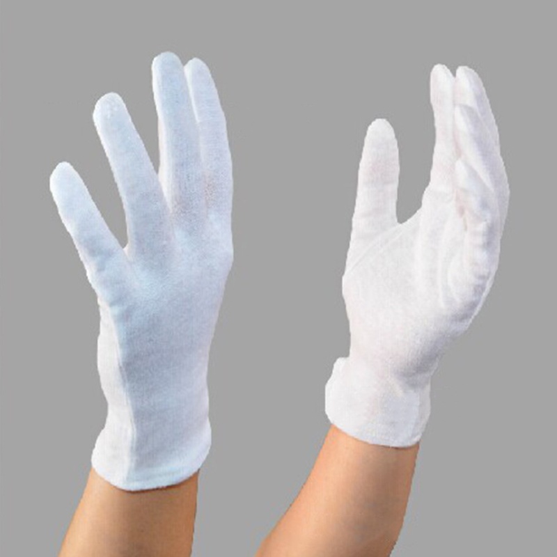 ถุงมือผ้าฝ้ายนุ่ม-สีขาว-สําหรับใส่ทํางาน-เครื่องประดับ-1-คู่