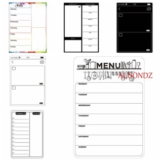 Alisondz สติกเกอร์แม่เหล็ก เมโม่ แพลนเนอร์ เมนูวางแผน TO DO LIST สติกเกอร์แม่เหล็กติดตู้เย็น INS ไวท์บอร์ด ทํางาน วางแผนสัปดาห์
