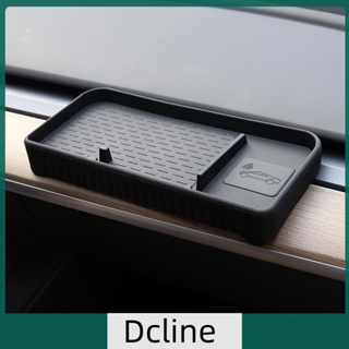 [Dcline.th] กล่องเก็บแดชบอร์ด ซิลิโคน แม่เหล็ก กันลื่น สําหรับ Tesla Model 3 Y