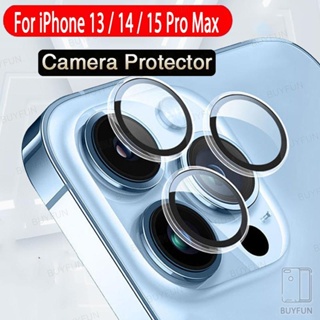 For iphone 15 15+14 13 pro max 14 plus Transparent Lens Glass + PC Bumper Camera Protectors Cap
