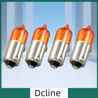 [Dcline.th] โคมไฟแสดงสถานะ 12V 21W สีเหลืองอําพัน สว่างมาก สําหรับรถยนต์ รถจักรยานยนต์ 4 ชิ้น