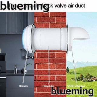 Blueming2 วาล์วเช็คพัดลมระบายอากาศ ติดเพดาน ทรงกลม กันน้ํา กันกลิ่น อุปกรณ์เสริม สําหรับห้องครัว