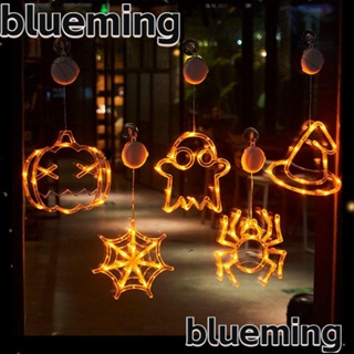 Blueming2 โคมไฟ LED รูปฟักทองผี กันน้ํา สีขาวอบอุ่น งานฝีมือ DIY สําหรับฮาโลวีน