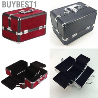 Buybest1 Makeup Case Cosmetics Carrying Box 25x17x17cm Large  Storage for Home Salon