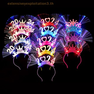 Cny ของตกแต่ง 2024 &amp; ใหม่ 2024 ไฟเบอร์ดิจิทัล LED เรืองแสง สุ่มสี สําหรับปาร์ตี้คริสต์มาส