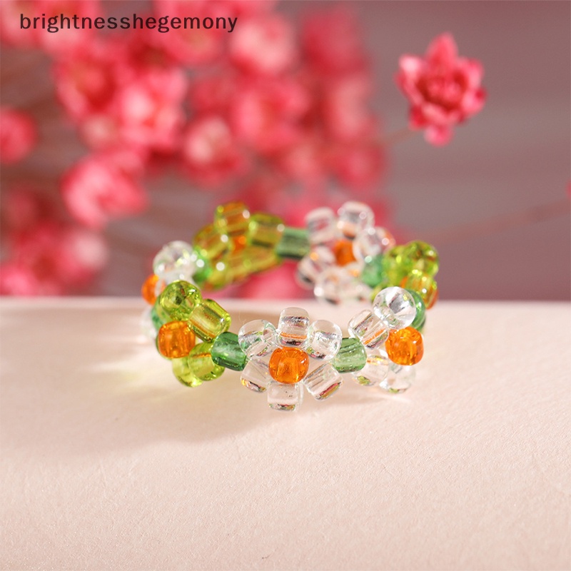 bgth-แหวนลูกปัด-รูปดอกไม้-หลายลูกปัด-แฮนด์เมด-สไตล์เกาหลี-แฟชั่นฤดูร้อน-สําหรับผู้หญิง-y2k