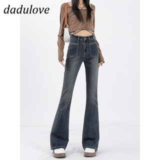 DaDulove💕 New American Ins High Street Retro Micro-flare Jeans Niche High Waist Wide Leg Pants plus Size Trousers