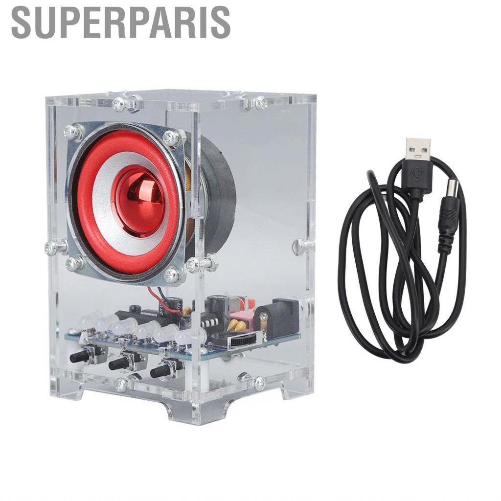 Superparis Speaker Soldering Project Level Indication High Transparency