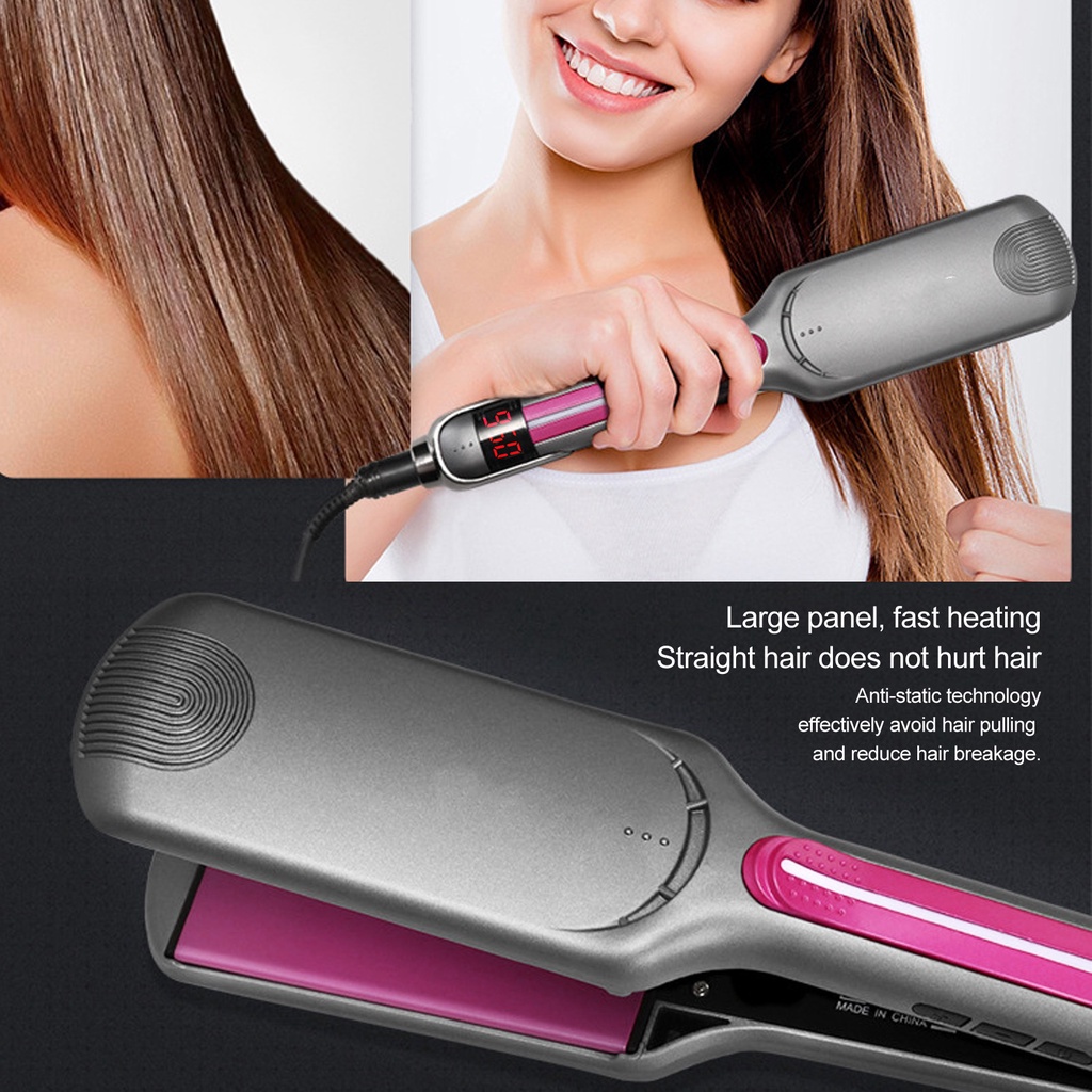 BM3 Professional Hair Straightening แผ่นความร้อนเซรามิค Straightener จอ