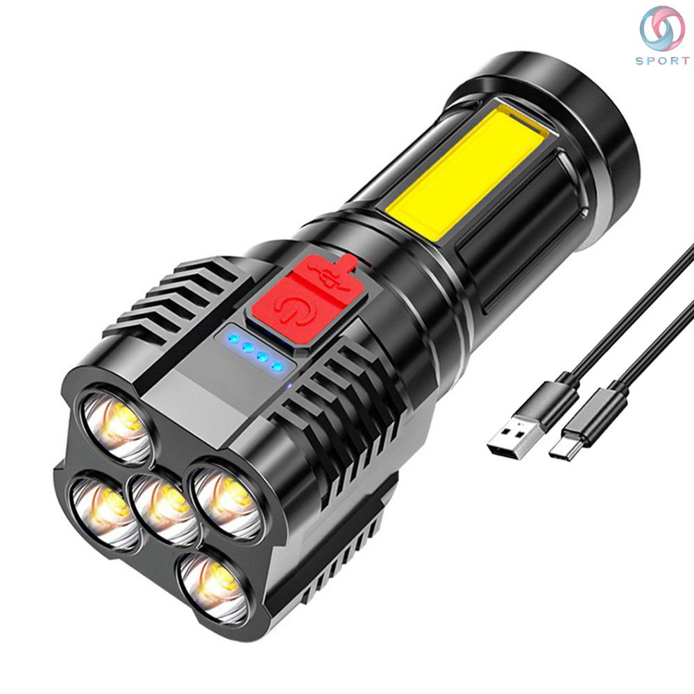Portable High Lumen Work Light USB Rechargeable Electric Torch for ...