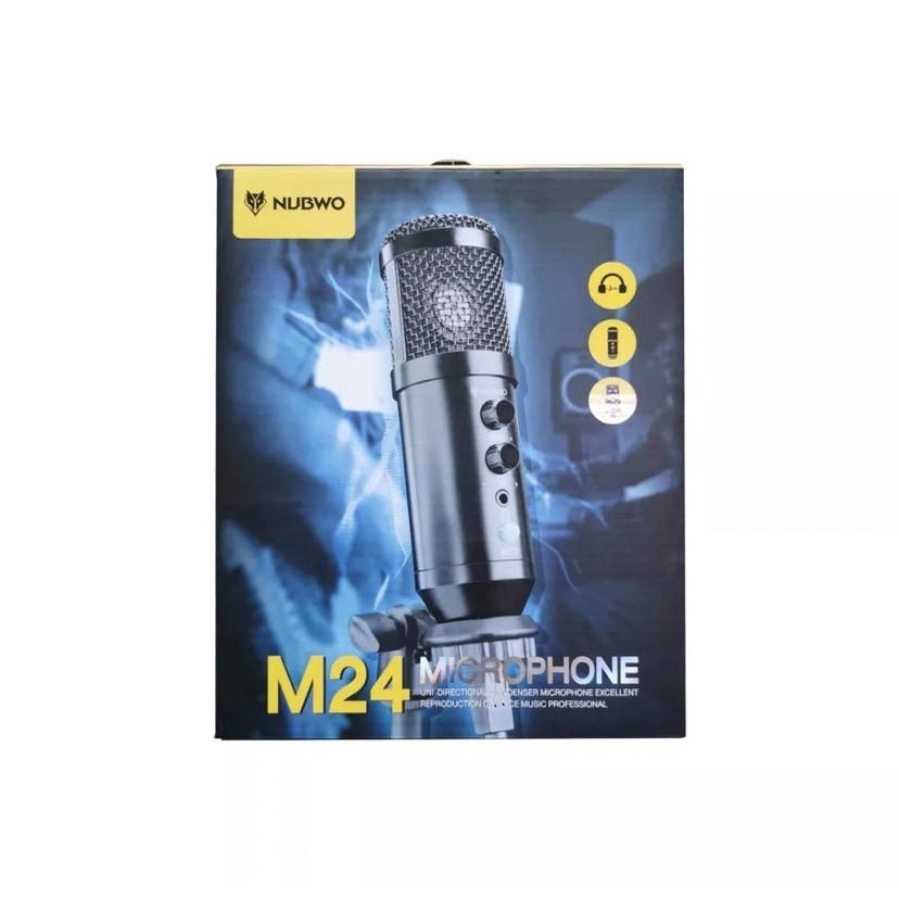 NUBWO M24 Microphone Condenser ไมโครโฟนคอนเดนเซอร์ เชื่อมต่อด้วย USB