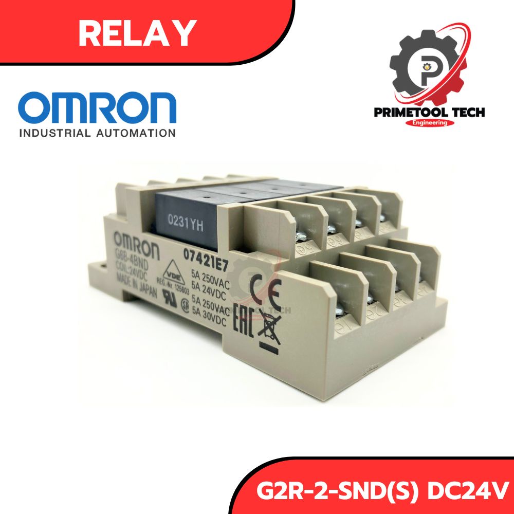 OMRON Relay/Terminal SSR G6B1114P + G6B4BND, 24VDC สินค้าในสต๊อก
