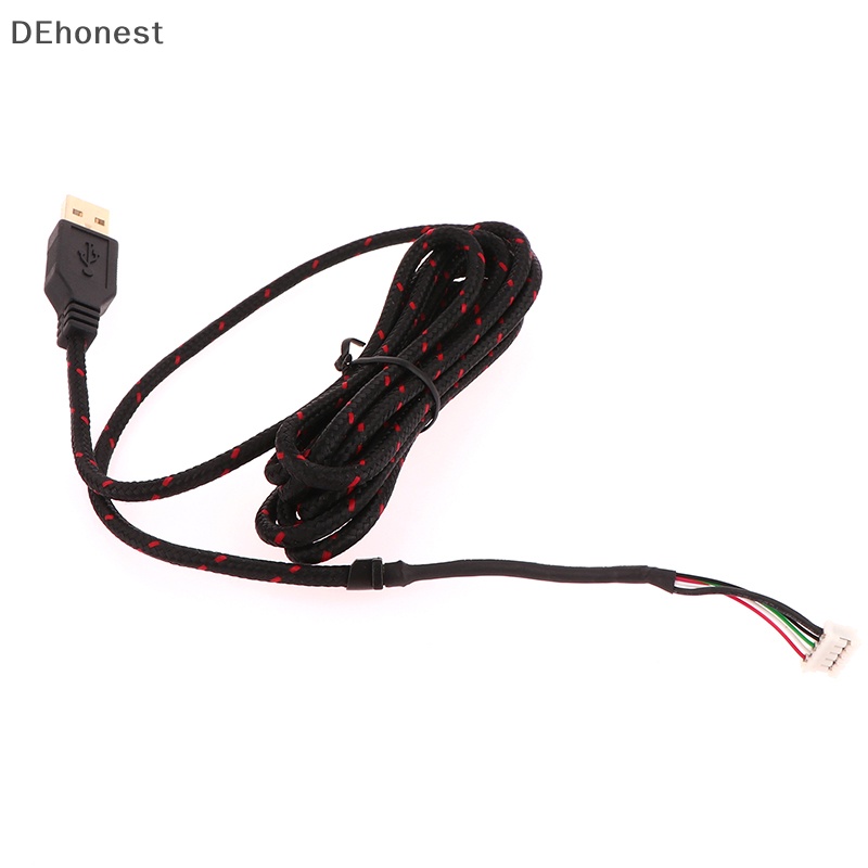 dehonest-สายเมาส์ไนล่อน-usb-สีส้ม-สีขาว-แบบเปลี่ยน-สําหรับ-steelseries-kana