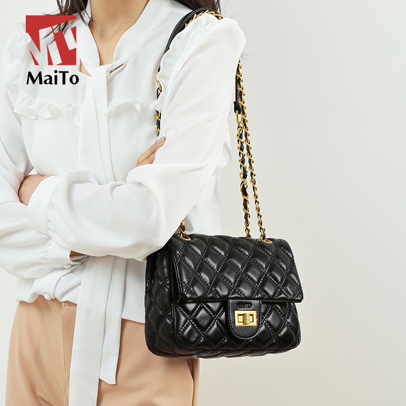 maito-advanced-sense-niche-design-bag-female-new-lingge-chain-small-square-bag-simple-fashion-single-shoulder-bag-female