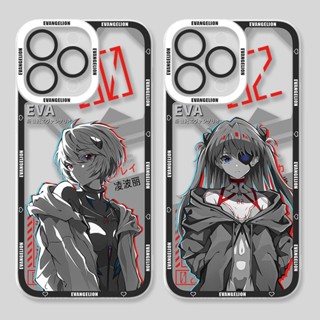 เคสโทรศัพท์มือถือแบบนิ่ม ใส ลายอะนิเมะ evangelion น่ารัก สําหรับ case samsung Galaxy A24 A14 A33 A73 A34 A54 A70 A22 Note 9 10 Plus 20 S9 S10 S23 S20 FE S21 S22 Ultra 5G