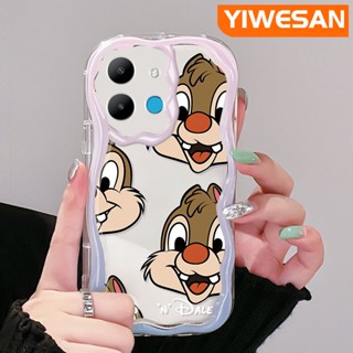 สําหรับ Infinix Smart 6 HD Smart 6 Plus Smart 7 เคสการ์ตูนน่ารัก Dale ดีไซน์ใหม่ เนื้อครีม ขอบคลื่น กันกระแทก เคสโทรศัพท์ ซิลิโคนใส เคสนิ่ม