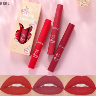 Bsbl Sweet Liquid Nude Matte Lip Set Velvet Mist Face Matte ลิปกลอส ไม่ซีดจาง ติดทนนาน ลิปกลอส ลิปแต่งหน้า BL