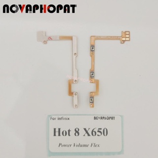 Novaphopat สายเคเบิ้ลปุ่มกดเปิดปิดเสียง สําหรับ Infinix Hot 8 X650