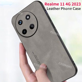 เคสโทรศัพท์มือถือหนัง PC แข็ง ผิวด้าน กันกระแทก หรูหรา สําหรับ Realme 11 4G 2023 11 5G 11 11 11Pro 11Pro+ 4G 5G 2023