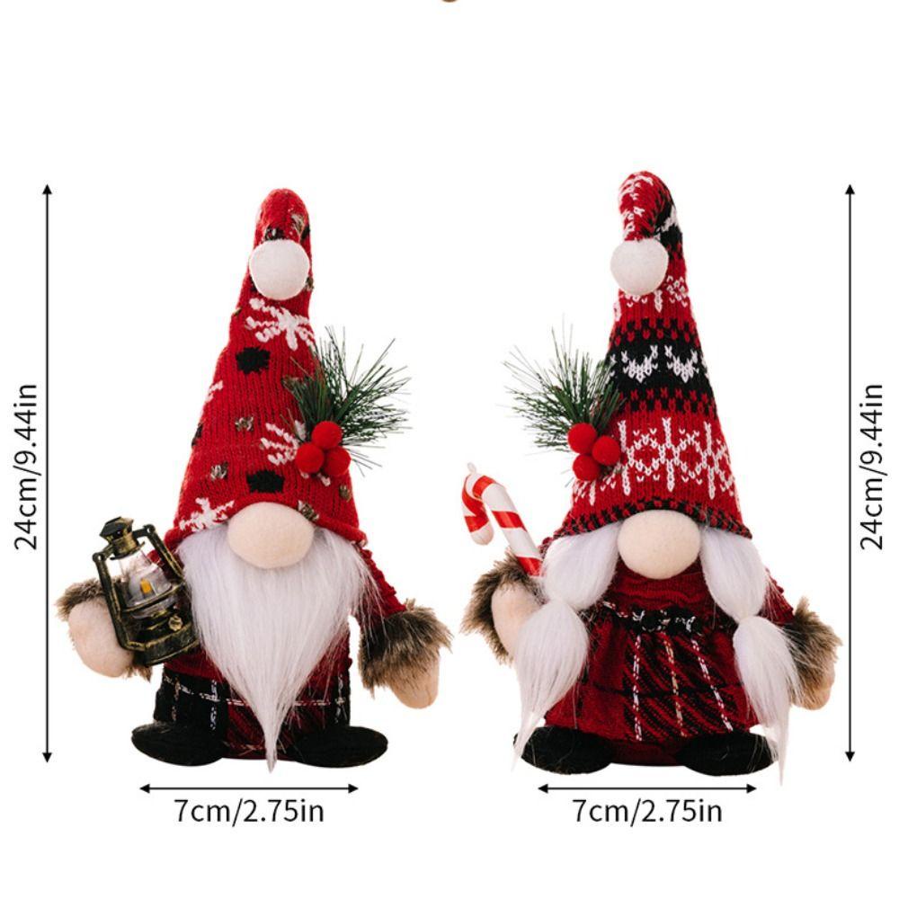 beauty-ตุ๊กตาโนมเอลฟ์-ผ้าถักไร้หน้า-สําหรับแขวนตกแต่งบ้าน-เทศกาลคริสต์มาส
