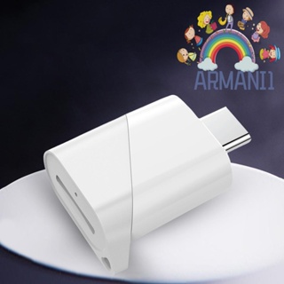 [armani1.th] 2 In 1 เครื่องอ่านการ์ดหน่วยความจํา Micro SD TF OTG แบบพกพา สําหรับอุปกรณ์ USB C
