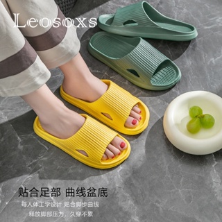 Leosoxs  องเท้าแตะหญิง รองเท้าแตะ ลำลองสำหรับผู้หญิง พื้นรองเท้าหนามาก สวย Chic รุ่นใหม่ Comfortable B90H2YZ 36Z230909