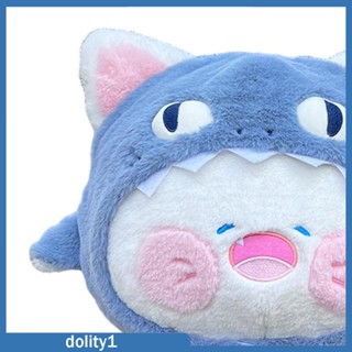 [Dolity1] หมอนตุ๊กตาปลาฉลาม แบบนิ่ม ของเล่นสําหรับเด็ก