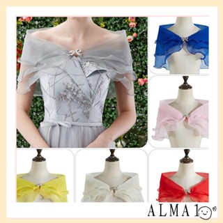 Alma เสื้อคลุมไหล่ หรูหรา ลําลอง สําหรับเจ้าสาว งานเลี้ยง