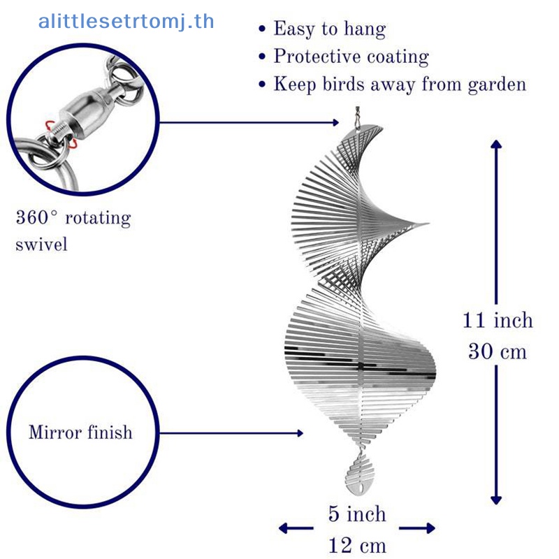 alittlese-กระดิ่งลม-แบบเกลียว-3d-สําหรับแขวนตกแต่งบ้าน-สวน-กลางแจ้ง-th