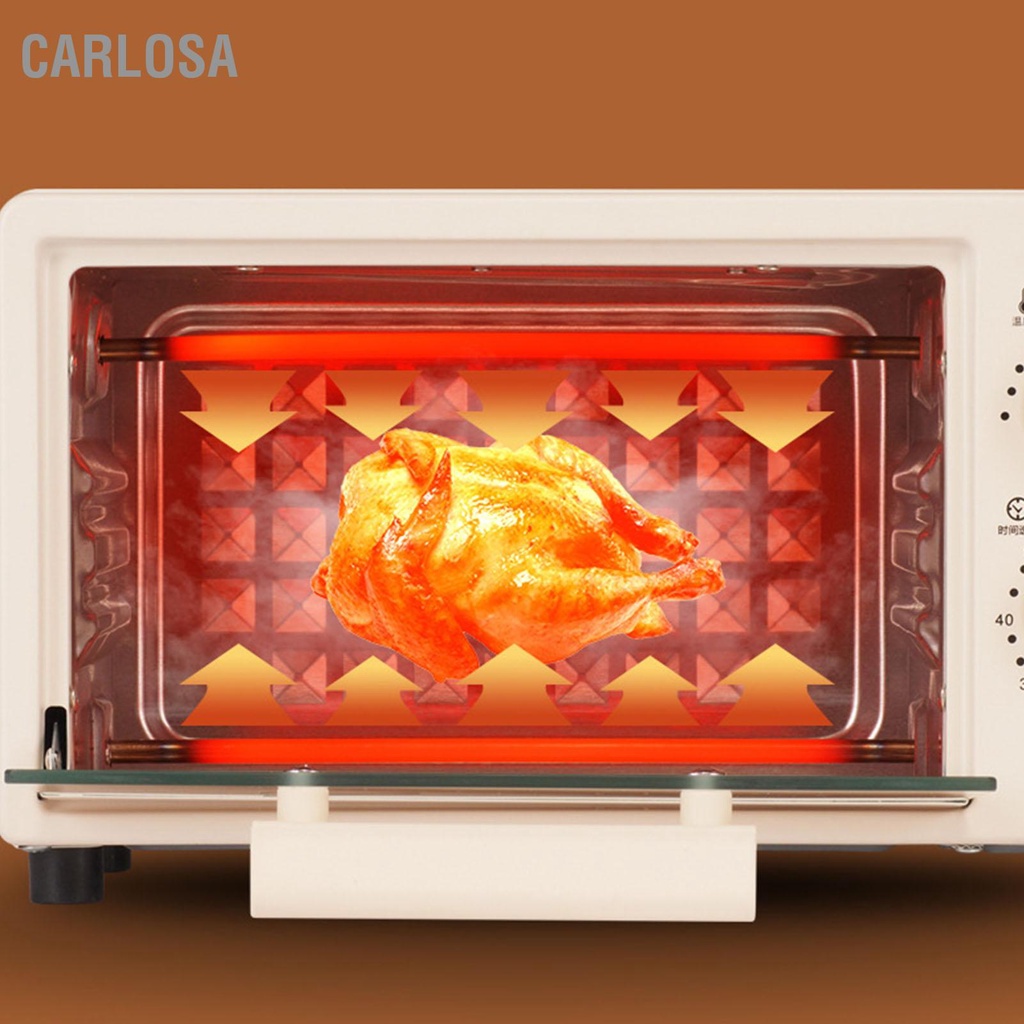 carlosa-เตาอบอบ-2-ความจุแร็คมัลติฟังก์ชั่-12l-สีเบจควบคุมอัจฉริยะความร้อนที่มีประสิทธิภาพสูงเตาอบเครื่องปิ้งขนมปังขนาดเล็กสำหรับบ้านครัว