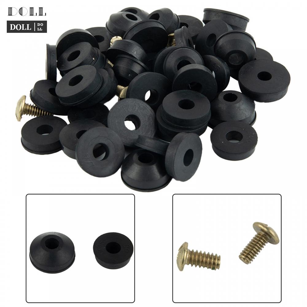 new-durable-flat-and-beveled-faucet-washers-and-brass-bib-screws-assortment-48-58pcs