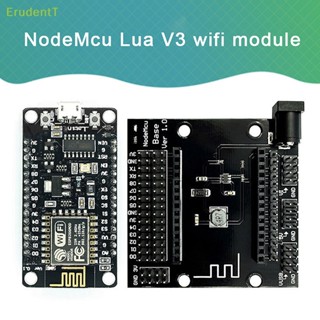 [ErudentT] Nodemcu Lua V3 Esp8266 โมดูลไร้สาย WIFI อินเตอร์เน็ต บอร์ดพัฒนาสิ่งต่างๆ พร้อมพอร์ต USB สําหรับ Arduino [ใหม่]