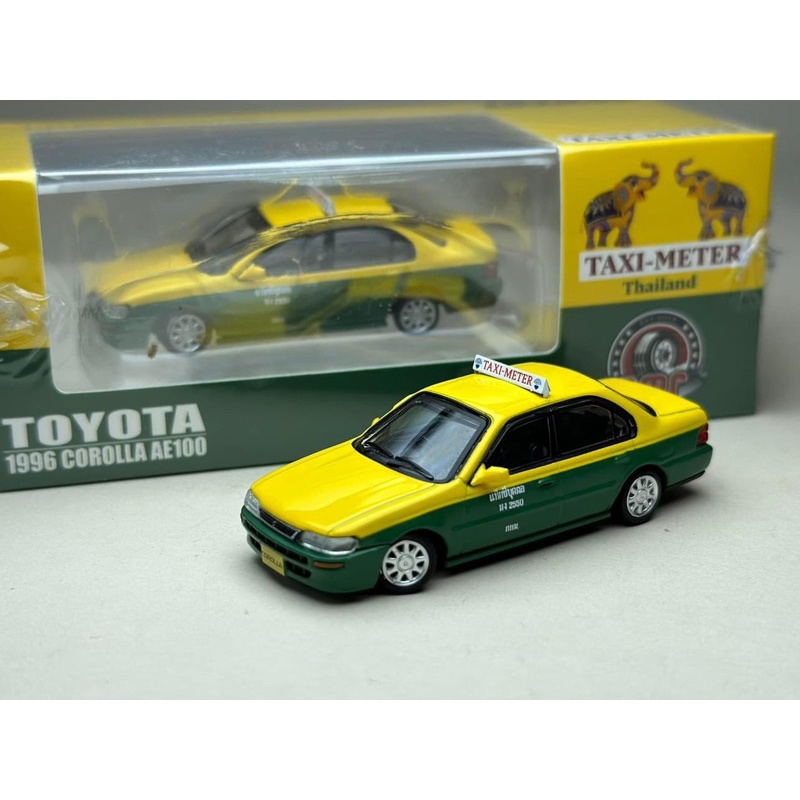 toyota-1996-corolla-ae100-thai-taxi-meter-scale-1-64-ยี่ห้อ-bm-creation