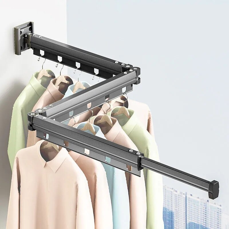 Foldable Telescopic Drying Rack, Aluminum Alloy Folding Drying Rack