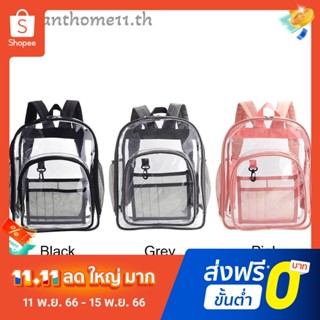 กระเป๋าเป้สะพายหลัง PVC แบบใส กันน้ํา สําหรับนักเรียน นักศึกษา