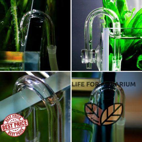 U Shape Glass Tube หลอดแก้วรูปทรงตัวยู ป้องกันการหักงอของสาย Co2 ขอบตู้