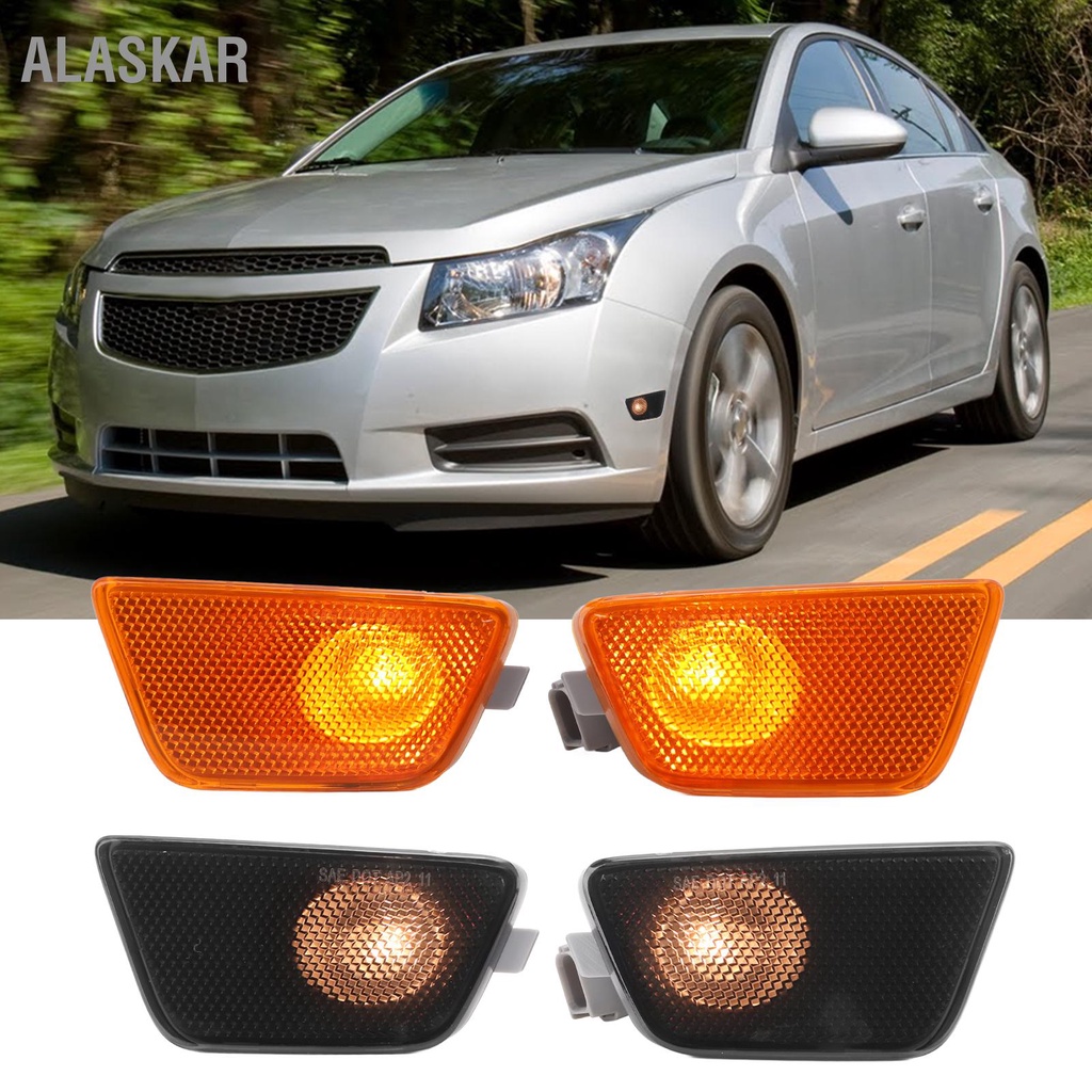 ALASKAR 2 ชิ้นกันชนหน้าด้านข้างไฟเครื่องหมาย 42334145 เปลี่ยนหลอดไฟที่ ...
