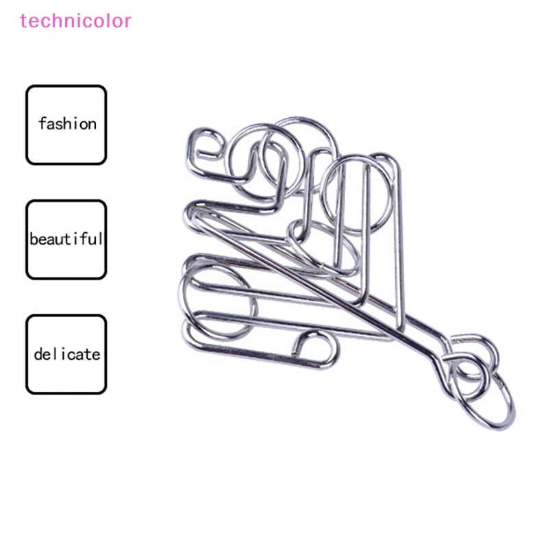 [technicolor] ของเล่นปริศนา Montessori Wire IQ Mind Brain Teaser คลาย ...