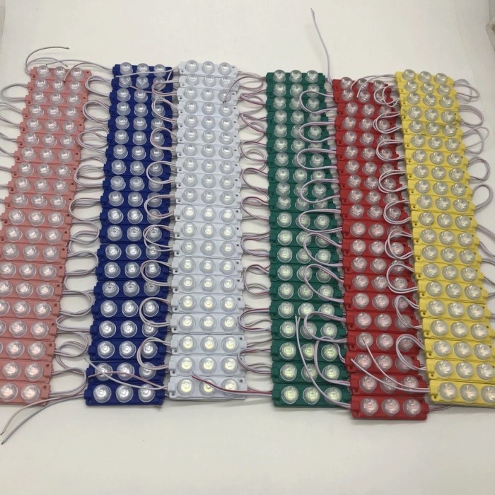 MATA LED โมดูล 3 วัตต์ 12V 3 LED 3 POINT โมดูล 3 ตาขนาดใหญ่หลายสี ...