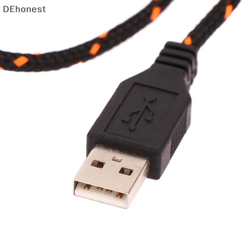 dehonest-สายเมาส์ไนล่อน-usb-สีส้ม-สีขาว-แบบเปลี่ยน-สําหรับ-steelseries-kana