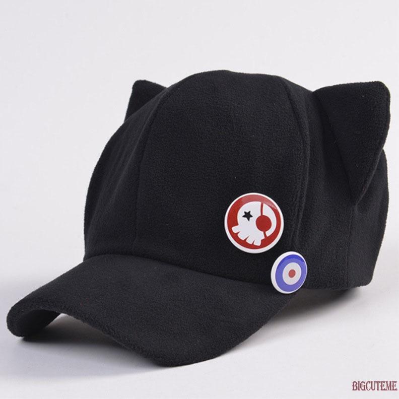 หมวกเบสบอล-ลายการ์ตูนหูแมวน่ารัก-เหมาะกับคอสเพลย์กลางแจ้ง-สําหรับผู้หญิง